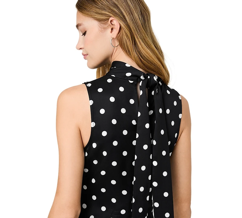 French Connection Women's Ennis Polka Dots Print Midi Dress