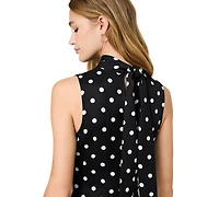 French Connection Women's Ennis Polka Dots Print Midi Dress