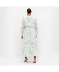 City Chic Women's Kiki Ditsy Print Maxi Dress