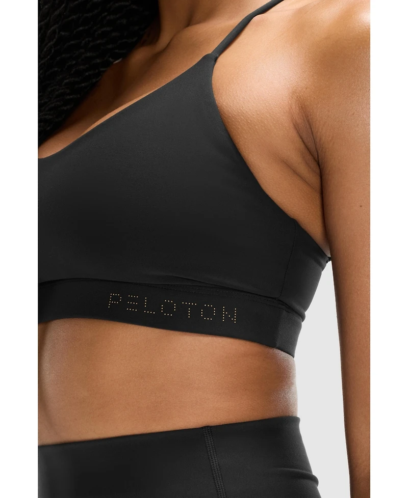 Peloton Women's Cadent V-Neck Strappy Back Bra