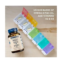 Wiley s Finest Fish Oil Vitamin K2 and D3 - 500mg Epa and Dha for Bone and Heart Health