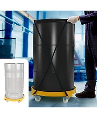gaomon 2-Piece 55 Gallon Drum Dolly 1000 lb Capacity Heavy Duty Barrel Dolly with 4 Swivel Casters Non-Tip Design Steel Drum Caddy Industrial