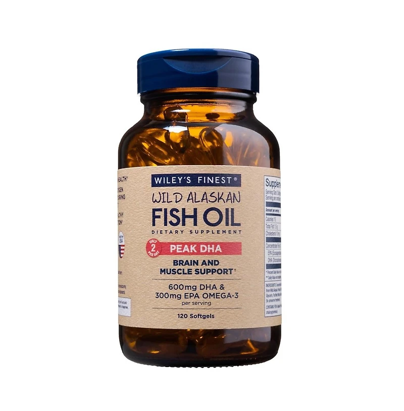 Wiley's Finest Wild Alaskan Fish Oil Peak Dha