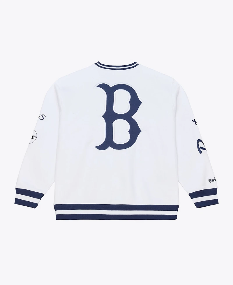 Mitchell & Ness Men's White Boston Red Sox Arctic Fleece Sweatshirt
