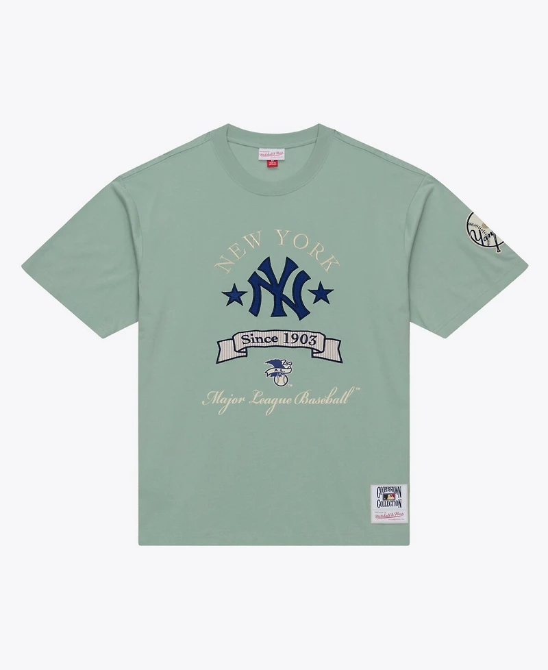 Mitchell & Ness Men's Green New York Yankees Yacht Rock T-Shirt
