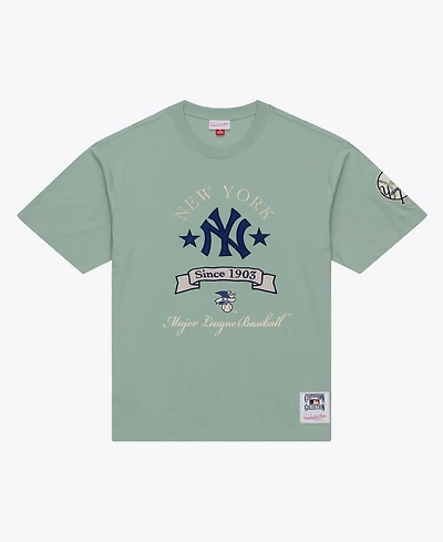 Mitchell & Ness Men's Green New York Yankees Yacht Rock T-Shirt