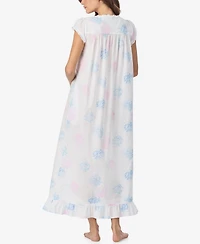 Eileen West Women's Floral Cap-Sleeve Ballet Nightgown