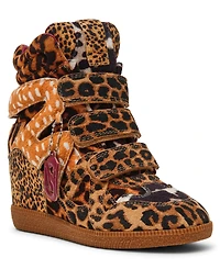 Steve Madden Women's Mavis High-Top Lace-Up Wedge Sneakers