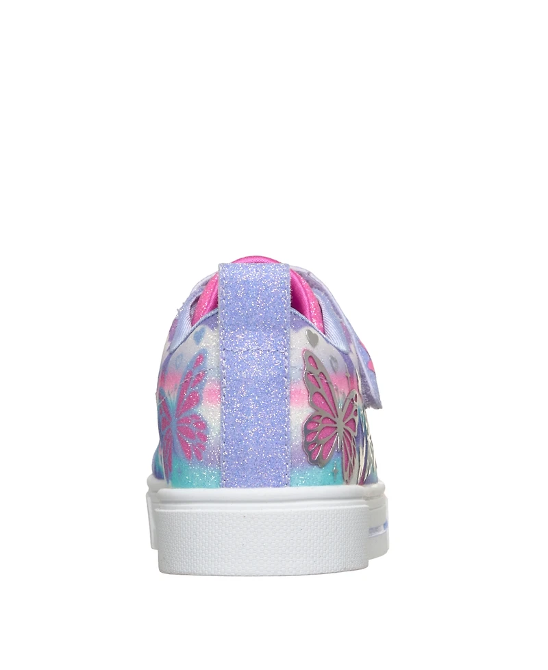 Skechers Little Girls Twinkle Toes: Sparks - Butterfly Sky Light-Up Fastening Strap Lifestyle Sneakers from Finish Line