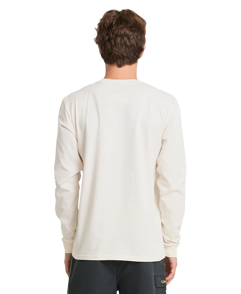 Quiksilver Men's Pacifico Signage Crewneck Long-Sleeve T-Shirt