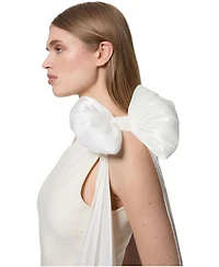 Karen Millen Women's Shoulder Bow Cape Detail Maxi Dress