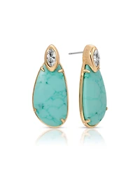 Ettika Gold-Plated Majestic Stone Earrings