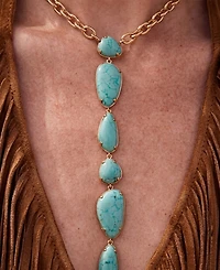 Ettika Gold-Plated Majestic Stone Necklace