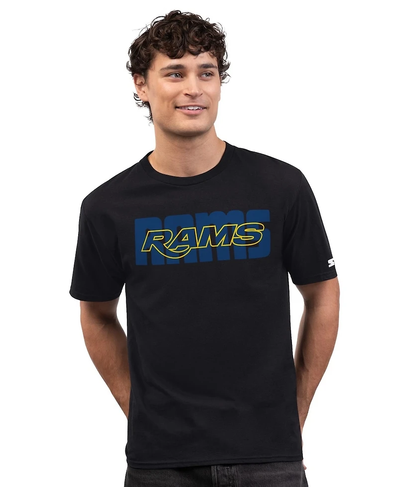 Starter Men's Black Los Angeles Rams Smart Tech Prime Time T-Shirt