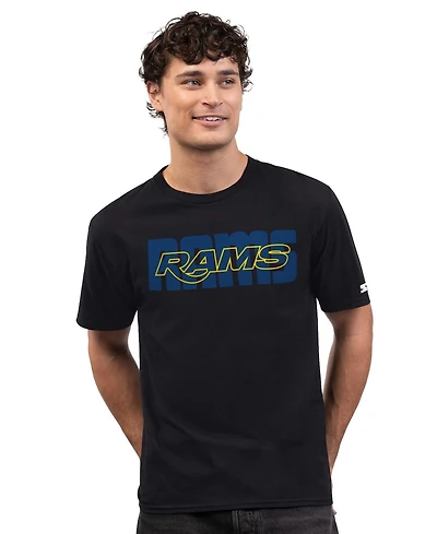 Starter Men's Black Los Angeles Rams Smart Tech Prime Time T-Shirt