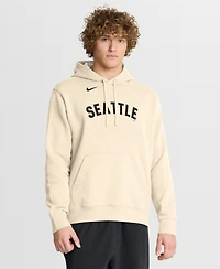 Nike Men's Cream Seattle Mariners Alternate Club Fleece Hoodie