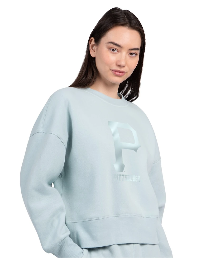 Starter Women's Mint Pittsburgh Pirates Pastels Boxy Fleece Sweatshirt