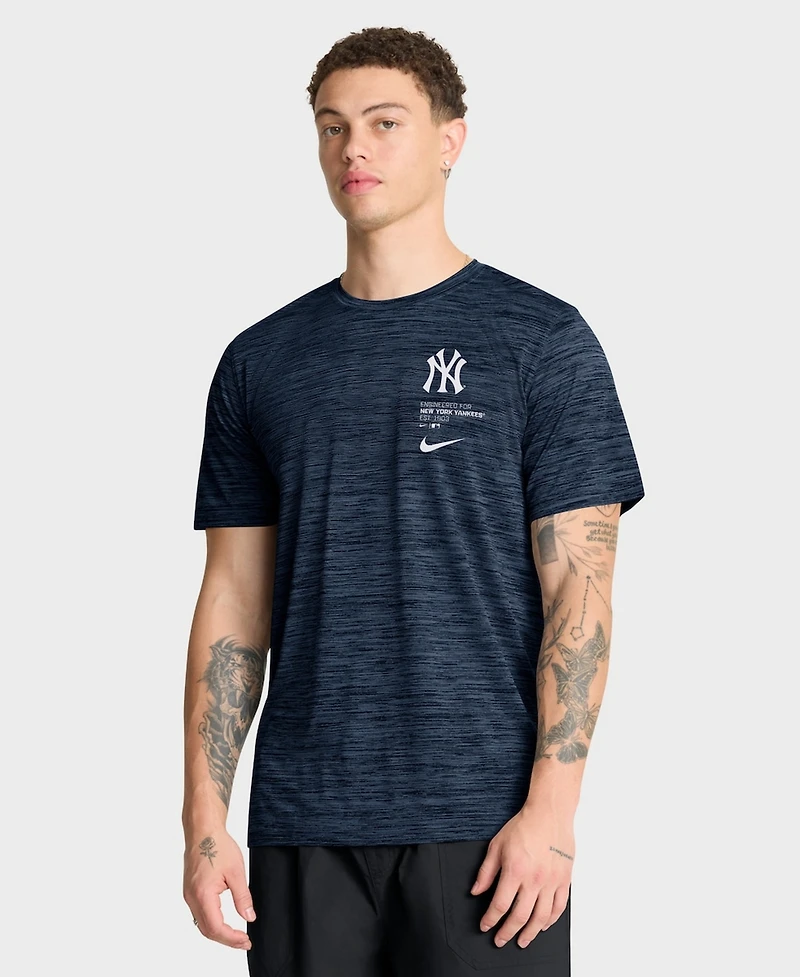 Nike Men's Navy New York Yankees Velocity Dri-fit T-Shirt