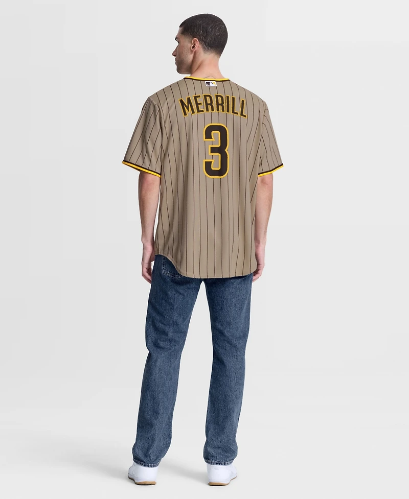 Nike Men's Jackson Merrill Sand San Diego Padres Alternate Replica Jersey