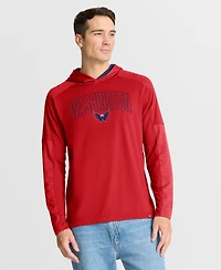 Fanatics Men's Red Washington Capitals Penalty Shot Long Sleeve Hoodie T-Shirt