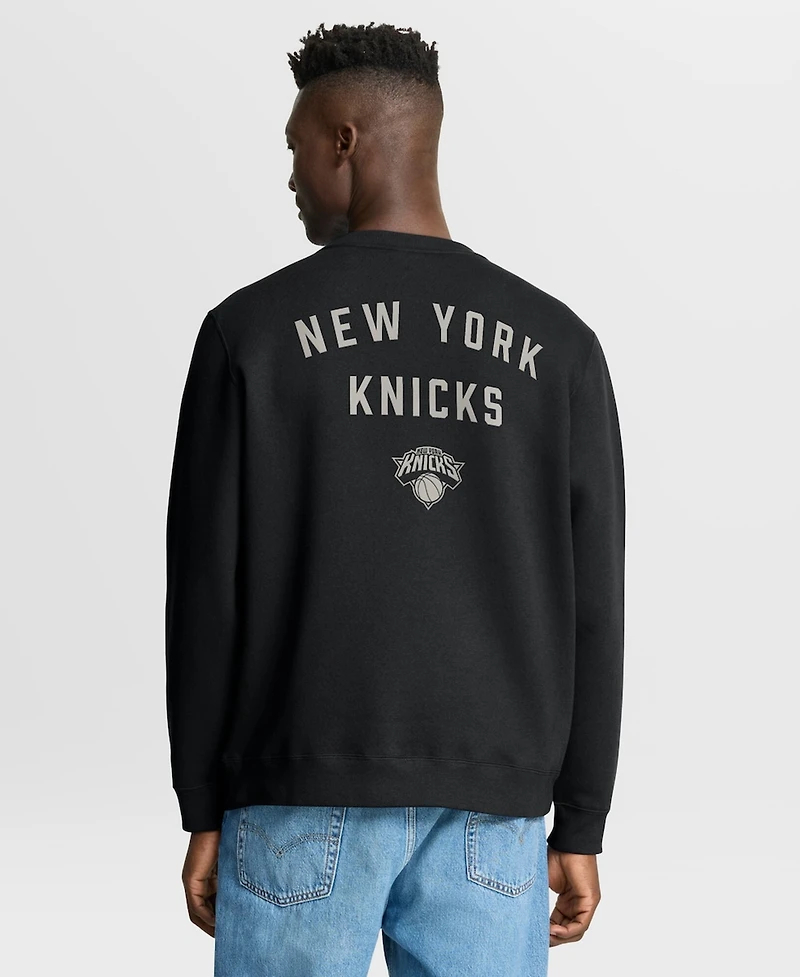 Fanatics Men's Black New York Knicks Crossover Collection Defensive Rotation Drill Premium Pullover Sweatshirt