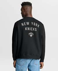 Fanatics Men's Black New York Knicks Crossover Collection Defensive Rotation Drill Premium Pullover Sweatshirt