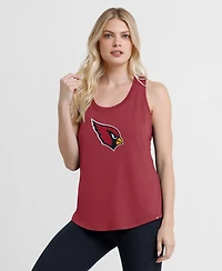 Fanatics Women's Cardinal Arizona Cardinals Iron Fan Tank Top
