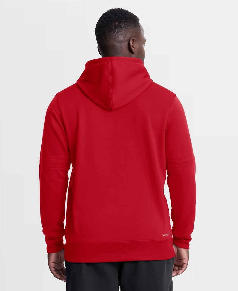 Nike Men's Red Cleveland Guardians Authentic Collection Therma-fit Hoodie
