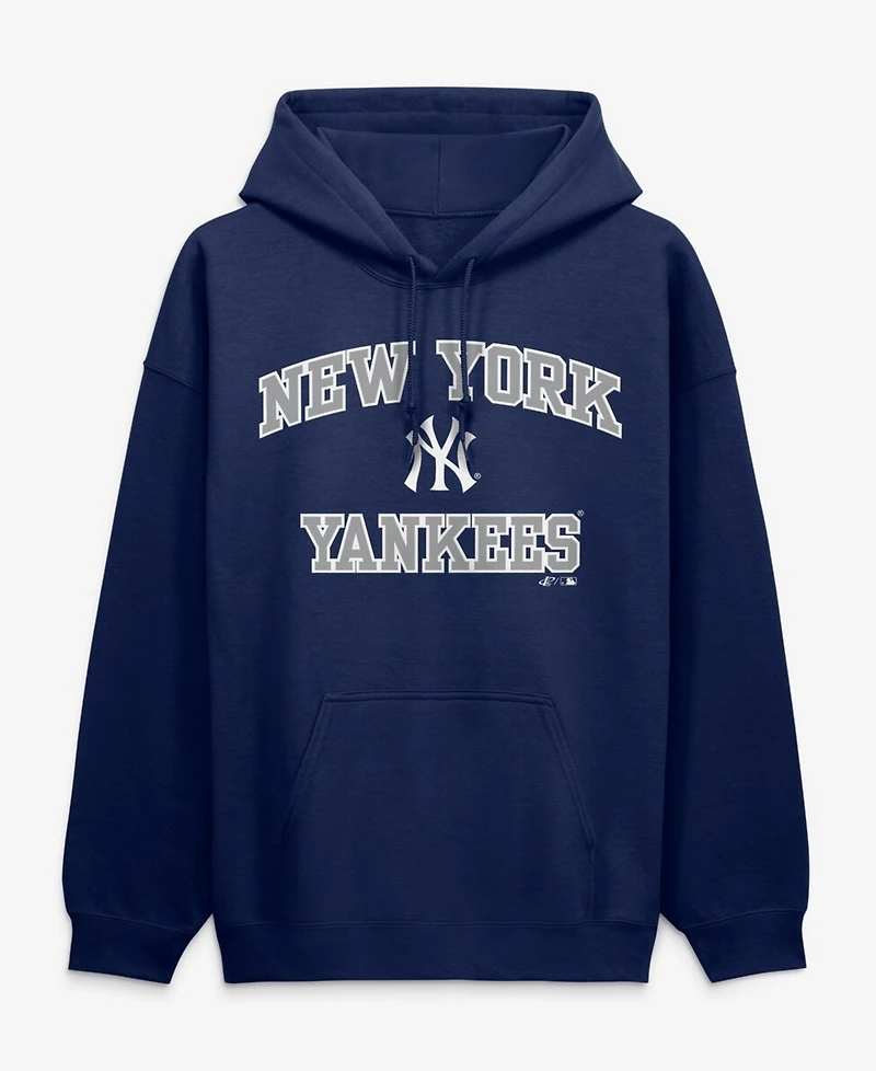 Logo Athletic Men's Navy New York Yankees Heart Soul Hoodie