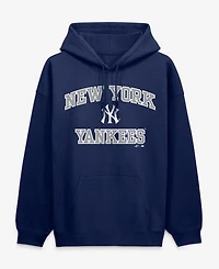 Logo Athletic Men's Navy New York Yankees Heart Soul Hoodie