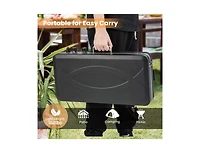 2-in-1 Gas Camping Grill and Stove with 4 Detachable Legs