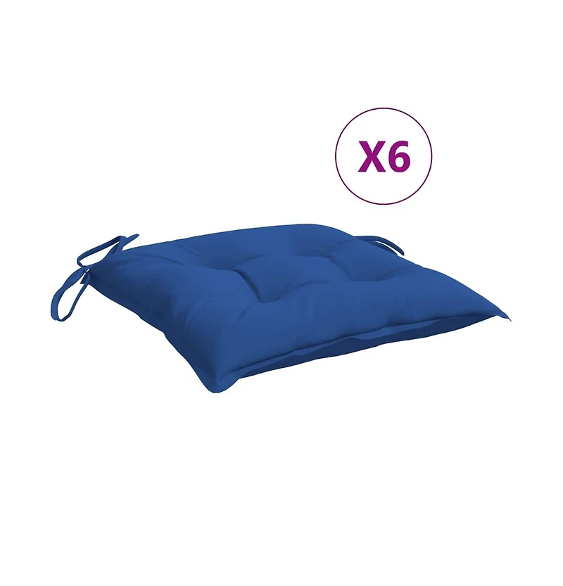 vidaXL Chair Cushions 6 pcs 15.7"x15.7"x2.8" Oxford Fabric