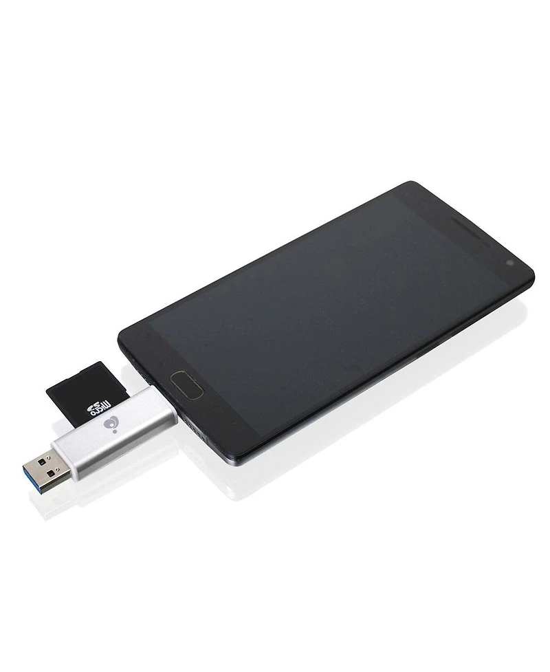 Iogear Usb C Duo Card Reader Sd MicroSD Mmc Rs Mmc