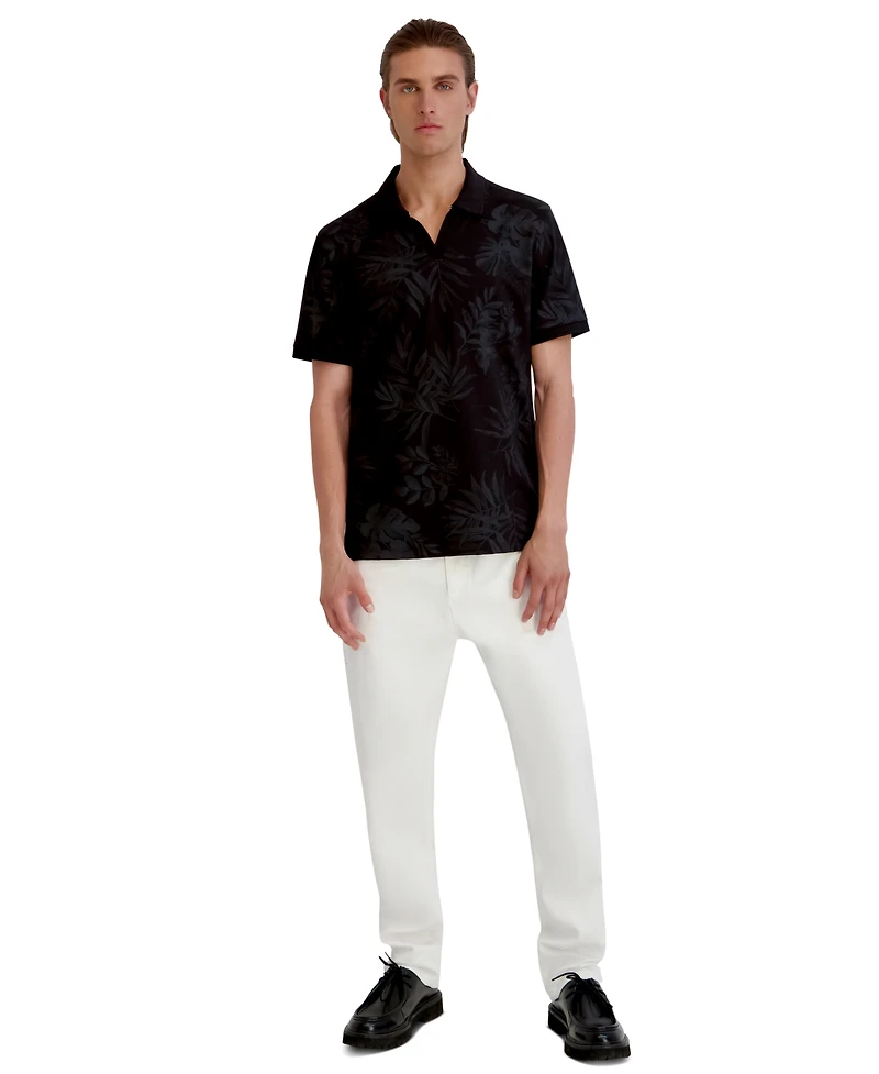 Karl Lagerfeld Paris Men's Polo Collar Pique Shirt