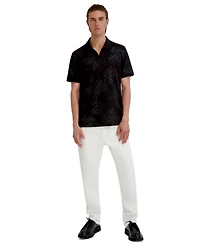 Karl Lagerfeld Paris Men's Polo Collar Pique Shirt