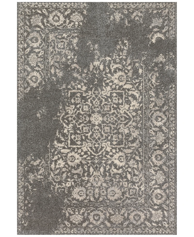 Closeout! Loloi Emory Eb-01 Charcoal/Ivory 2'5" x 7'7" Runner Area Rug