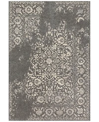 Closeout! Loloi Emory Eb-01 Charcoal/Ivory 2'5" x 7'7" Runner Area Rug