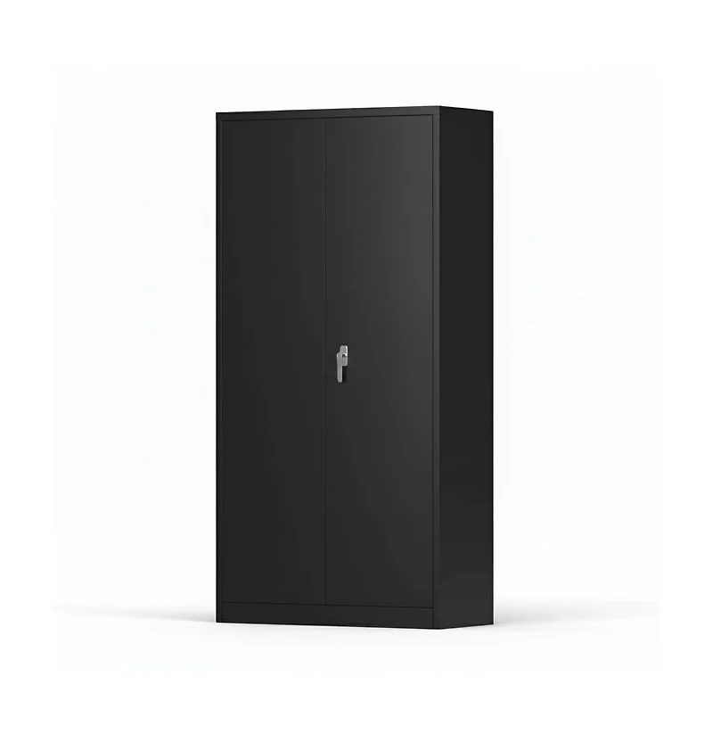 gaomon 74 Inch Heavy-Duty Steel Storage Cabinet, Freestanding Closet with Locking Doors, Adjustable Shelves