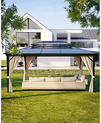 GarveeLife Heavy Duty Hardtop Gazebo 12'x16'