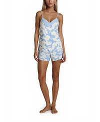 Vera Bradley Women's Mix Match V-Neck Top and Pull-On Shorts, 4-Piece set
