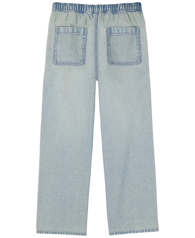 Calvin Klein Girls' 7-16 Wide-Leg Denim Jeans