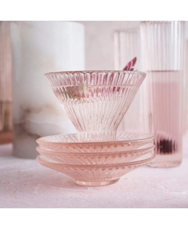 The Collective, Pressed Glass Small Plates - Set of 6