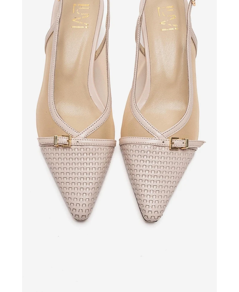 Prologue Shoes Women's Laviera Mesh Slingback Pump