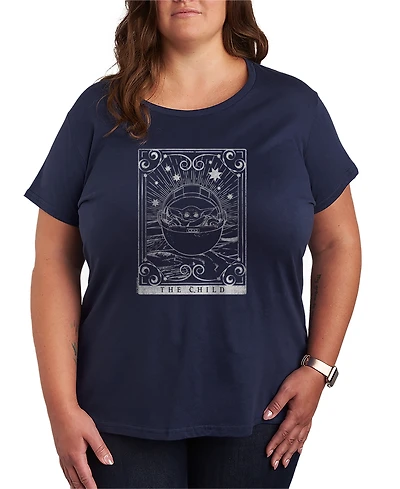 Hybrid Apparel Plus The Mandalorian Child Tarot Grogu Graphic T-Shirt