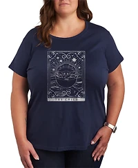 Hybrid Apparel Plus The Mandalorian Child Tarot Grogu Graphic T-Shirt