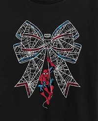 Hybrid Apparel Plus Spider-Man Bow Graphic T-Shirt