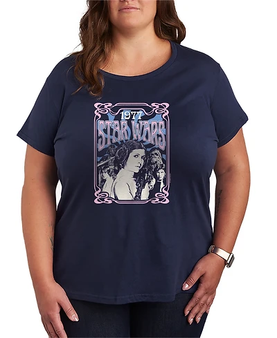 Hybrid Apparel Plus Star Wars 70s Princess Leia Graphic T-Shirt