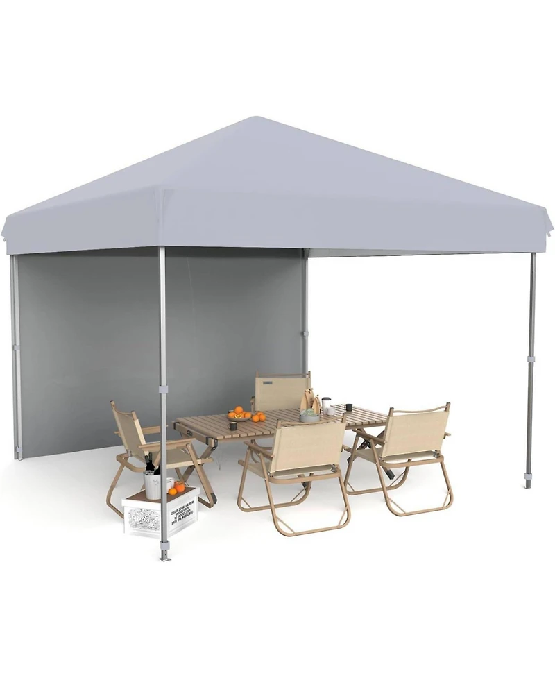 gaomon Outdoor Pop Up Canopy Tent with 1 Removable Sidewall