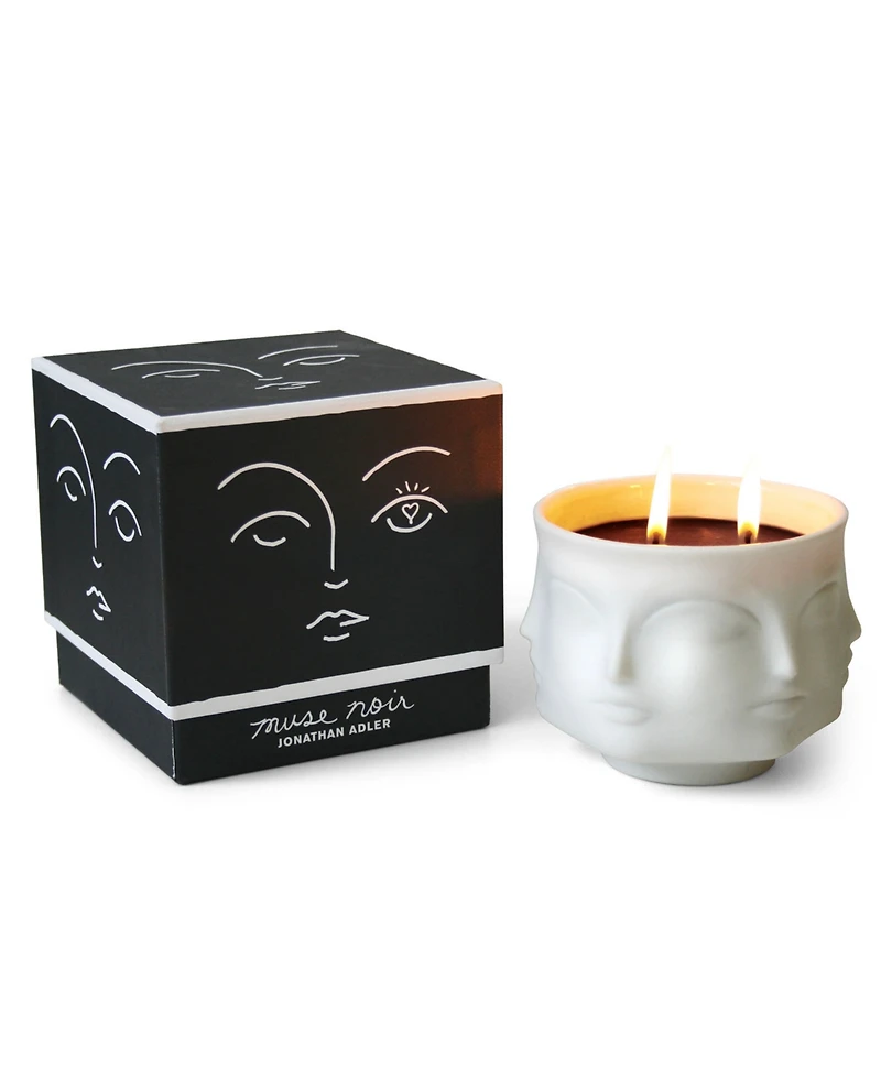 Jonathan Adler Muse Noir 5" Ceramic Candle