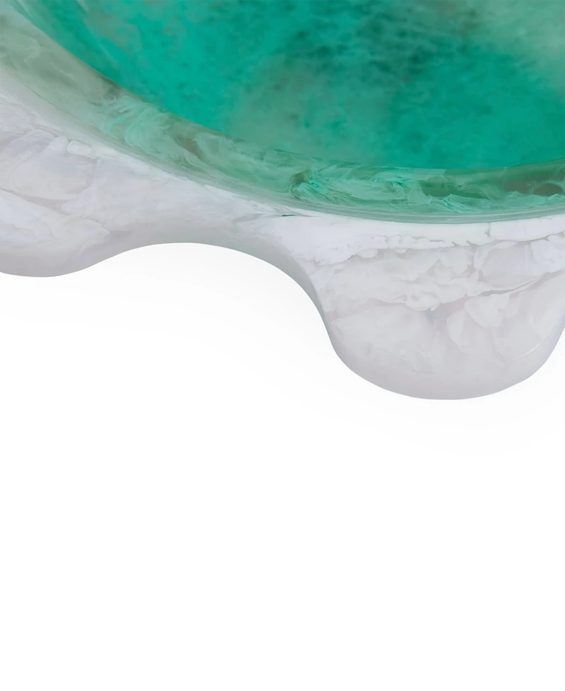 Jonathan Adler Como 100 oz. Acrylic Ripple Decor Bowl